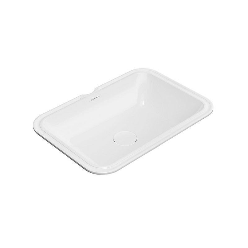 PLR.wbu.55 Раковина Plaza/Плаза встраиваемая снизу 55, белая глянцевая KERAMA MARAZZI PLR.wbu.55 Раковина Plaza/Плаза встраиваемая снизу 55, белая глянцевая KERAMA MARAZZI