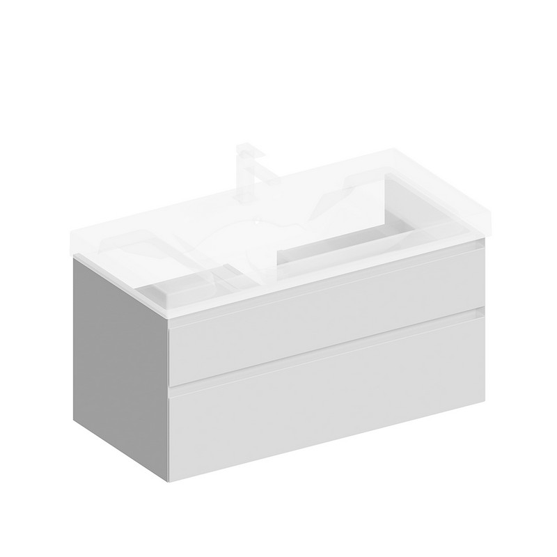 KMCuCb100MWh2 Тумба Кубо подвесная 100 см, 2 ящика, белый матовый KERAMA MARAZZI KMCuCb100MWh2 Тумба Кубо подвесная 100 см, 2 ящика, белый матовый KERAMA MARAZZI