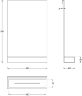 AN.SH.KM.TR Полка Анголо для душевых ограждений, прозрачная KERAMA MARAZZI