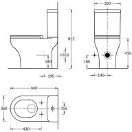 BG.wc.01 Унитаз BUONGIORNO напольный безободковый с крепежом без сиденья KERAMA MARAZZI
