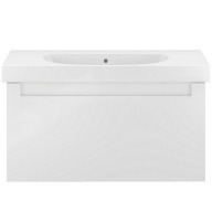 BGP.100.1+1/WHT Тумба BUONGIORNO PLUS подвесная 100, 1+1, белый+дуб кантри KERAMA MARAZZI