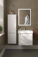 BGP.60.1+1/WHT Тумба BUONGIORNO PLUS подвесная 60, 1+1, белый+дуб кантри KERAMA MARAZZI