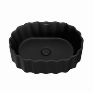 CC.NN.wb.50/BLK.M Раковина ARTBASIN Conchiglia 50 см, цв черный матовый KERAMA MARAZZI