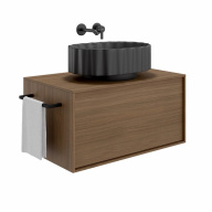 CC.NN.wb.50/BLK.M Раковина ARTBASIN Conchiglia 50 см, цв черный матовый KERAMA MARAZZI