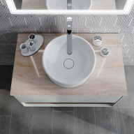 Раковина CIRCO накладная 36, белая глянцевая KERAMA MARAZZI