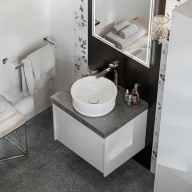 Раковина CIRCO накладная 36, белая глянцевая KERAMA MARAZZI