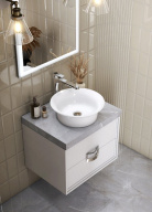 CN.60 Тумба CANALETTO белая 60 см с 2 ящиками (подходит для раковин Buongiorno) KERAMA MARAZZI