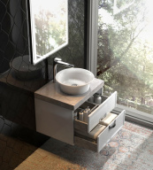 CN.60 Тумба CANALETTO белая 60 см с 2 ящиками (подходит для раковин Buongiorno) KERAMA MARAZZI