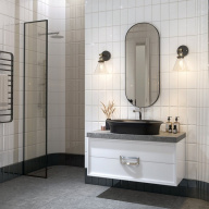 CN.NN.wb.65/BLK.M Раковина CANALETTO 65x40 жемчужно-черная, матовая KERAMA MARAZZI