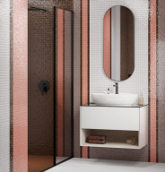 CO.mi.P.42/BLK Зеркало CONO овальное 42, черное матовое KERAMA MARAZZI