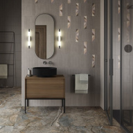 CO.mi.P.42/BLK Зеркало CONO овальное 42, черное матовое KERAMA MARAZZI