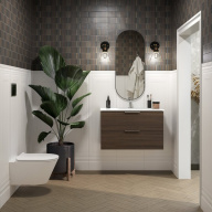 CO.mi.P.42/BLK Зеркало CONO овальное 42, черное матовое KERAMA MARAZZI
