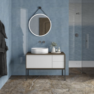 CO.mi.P.70/BLK Зеркало CONO круглое 70, черное матовое KERAMA MARAZZI
