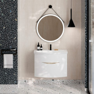 CO.mi.P.70/BLK Зеркало CONO круглое 70, черное матовое KERAMA MARAZZI