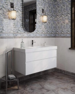 CU.wb.100 Раковина CUBO 100 см с крепежом KERAMA MARAZZI