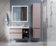 CU.wb.90Lh Раковина CUBO 90 левая с крепежом KERAMA MARAZZI