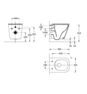 CU.wc.02 Унитаз CUBO подвесной безободковый с крепежом и сиденьем, белый глянцевый KERAMA MARAZZI