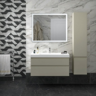 CUB.100.2/LIM Тумба CUBO подвесная с ящиками 100, лимо матовая KERAMA MARAZZI
