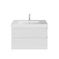CUB.80.2/WHT.M Тумба CUBO подвесная с ящиками 80, белая матовая KERAMA MARAZZI