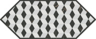 HGD/A483/35006 Келуш 4 черно-белый 14х34 декор KERAMA MARAZZI