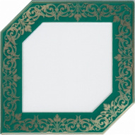 HGD/D250/18000 Клемансо зеленый 15*15 декор KERAMA MARAZZI
