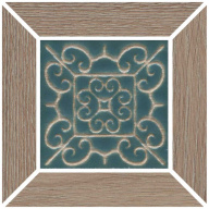 ID158 Тровазо наборный коричневый тёмный матовый 13x13x0,9 декор KERAMA MARAZZI