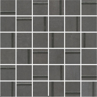 MM13132 Гварди 1 мозаичный антрацит матовый обрезной 30x30x0,9 декор KERAMA MARAZZI