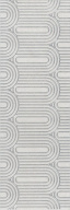 OP/A201/12136R Безана серый светлый обрезной 25*75 декор KERAMA MARAZZI