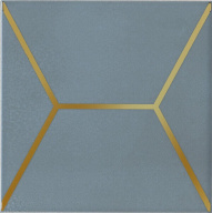 OP/E181/17067 Витраж голубой 15*15 декор KERAMA MARAZZI