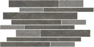 SBM011/SG4585 Ламелла серый темный мозаичный 50.2*25 декор KERAMA MARAZZI