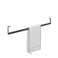 LO.trl.90/BLK.M Держатель для полотенец к раковинам LOGICA 90 с крепежом, черный матовый KERAMA MARAZZI