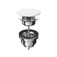 KMUNDr07MWh1 Донный клапан с керамической крышкой, белый матовый KERAMA MARAZZI KMUNDr07MWh1 Донный клапан с керамической крышкой, белый матовый KERAMA MARAZZI