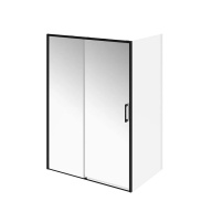 LN.140.SD.BLK.M Душевая дверь LINDO, раздвижная с функцией soft close, 140х195, матовый черный KERAMA MARAZZI
