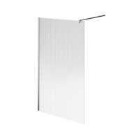 CT.120.WI.CR Душевая перегородка CRISTALLO с рифленым стеклом, 120х210, хром KERAMA MARAZZI