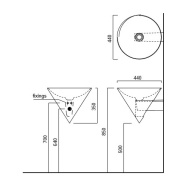 F.WB.CO Кронштейн для раковины Cono/Коно, белый KERAMA MARAZZI