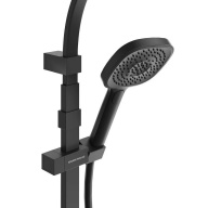 FO.102.KM.BLK.M Душевая колонна квадратная FONTE на 2 потока без смесителя, черный матовый KERAMA MARAZZI