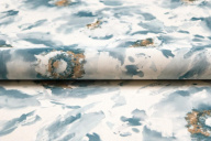 KM8717 Обои виниловые на флизелиновой основе Легато мотив, голубой KЕРАМА МАРАЦЦИ KERAMA MARAZZI