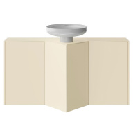 KMCACb45MBt0 Тумба-модуль Caravan/Караван хранение без боковин, подвесная 45, push/пуш, сливочная матовая KERAMA MARAZZI