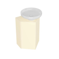 KMCACb50MBt0 Тумба-модуль Caravan/Караван под раковину со столеш. без боковин, подв. 50, push/пуш, сливочная мат. KERAMA MARAZZI