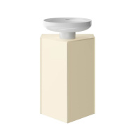 KMCACb50MBt0 Тумба-модуль Caravan/Караван под раковину со столеш. без боковин, подв. 50, push/пуш, сливочная мат. KERAMA MARAZZI