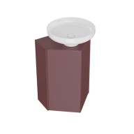 KMCACb50MMp0 Тумба-модуль Caravan/Караван под раковину со столеш. без боковин, подвесная 50, мароккан. гранатовый KERAMA MARAZZI