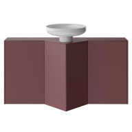 KMCACb50MMp0 Тумба-модуль Caravan/Караван под раковину со столеш. без боковин, подвесная 50, мароккан. гранатовый KERAMA MARAZZI