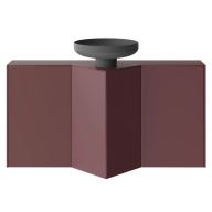 KMCACb50MMp0 Тумба-модуль Caravan/Караван под раковину со столеш. без боковин, подвесная 50, мароккан. гранатовый KERAMA MARAZZI