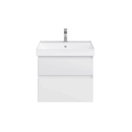 Тумба Кубо подвесная 60 см, 2 ящика, белый матовый KERAMA MARAZZI