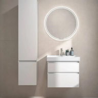 Тумба Кубо подвесная 60 см, 2 ящика, белый матовый KERAMA MARAZZI