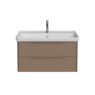 Тумба Элеганс подвесная 80 см, 2 ящика, пудровая глина KERAMA MARAZZI