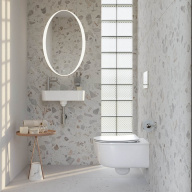 Унитаз Элеганс подвесной безободковый, белый глянцевый KERAMA MARAZZI