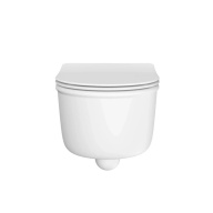 KMELWc53MWh2 Унитаз Элеганс подвесной безободковый, белый матовый KERAMA MARAZZI
