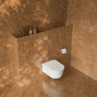 KMELWc53MWh2 Унитаз Элеганс подвесной безободковый, белый матовый KERAMA MARAZZI