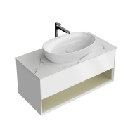 KMPMCb100MSg1 Тумба Plaza Modern/Плаза Модерн подвесная 100, push, 1 ящик, подсветка, белая матовая+шалфей KERAMA MARAZZI KMPMCb100MSg1 Тумба Plaza Modern/Плаза Модерн подвесная 100, push, 1 ящик, подсветка, белая матовая+шалфей KERAMA MARAZZI